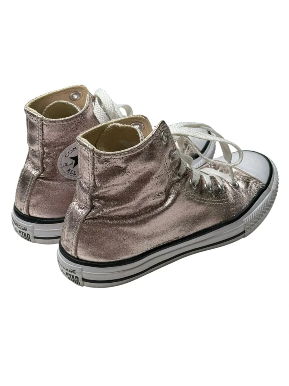Converse ✪ Chuck Taylor All Star Hi Metallic Sneaker ✪ Rose Quartz ✪ 3 EU35 5M